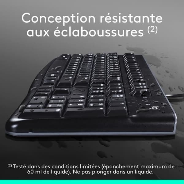 Trådbunden tangentbordsmussats - Logitech - MK120 - AZERTY