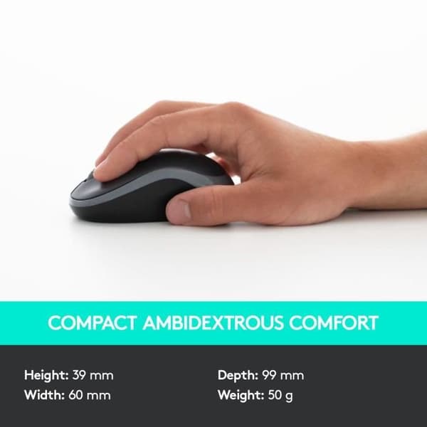Tangentbordsmusset - Trådlös - Logitech - MK330 - AZERTY - Svart