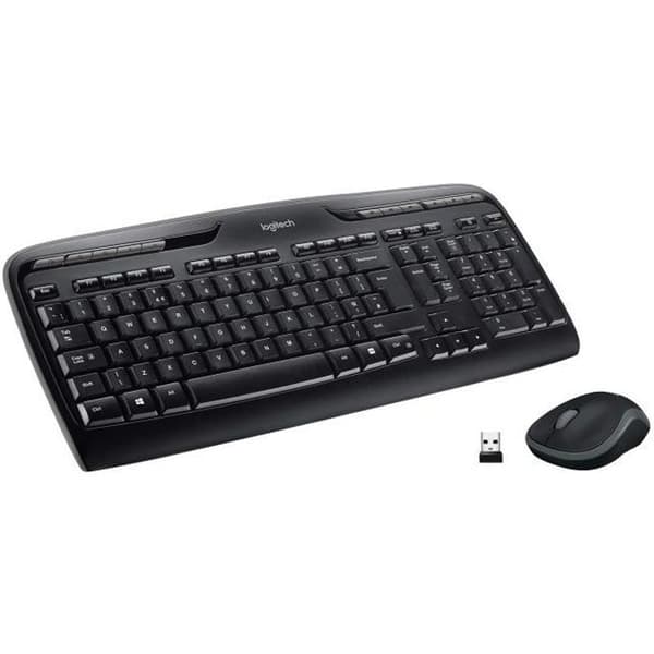 Tangentbordsmusset - Trådlös - Logitech - MK330 - AZERTY - Svart Svart