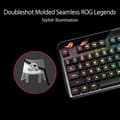 Miniatyrbillede 3 af 6: ASUS ROG PBT Doubleshot nøglesæt til optiske mekaniske kontakter ROG RX (robust PBT materiale, føles holdbarhed, dobbelt skud form) sort