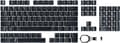 Miniatyrbillede 1 af 6: ASUS ROG PBT Doubleshot nøglesæt til optiske mekaniske kontakter ROG RX (robust PBT materiale, føles holdbarhed, dobbelt skud form) sort