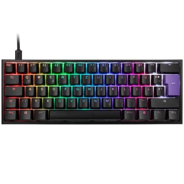 ducky ducky one 2 mini gaming tastatur, mx-brown, rgb-led, svart