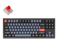 Pikkukuva 1 / 2: Klawiatura Keychron Keychron V3 TKL 80% Fully Assembled Knob K Pro Red Switch Frosted Black QMK/VIA