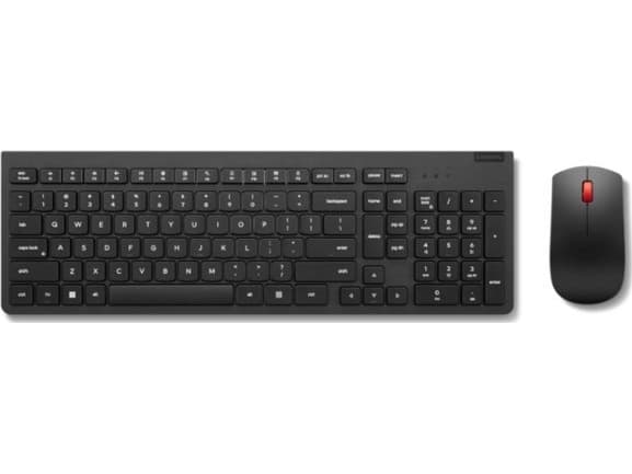 Lenovo Essential Wireless Combo Gen 2 - Sats med tangentbord och mus - trådlös - 2.4 GHz - QWERTY - estnisk - svart