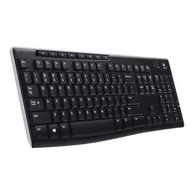 Logitech K270 trådlöst tangentbord - 2,4 GHz - Engelska - Svart - Storbritannien