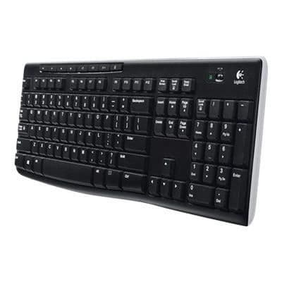 Logitech K270 trådlöst tangentbord - 2,4 GHz - Engelska - Svart - Storbritannien