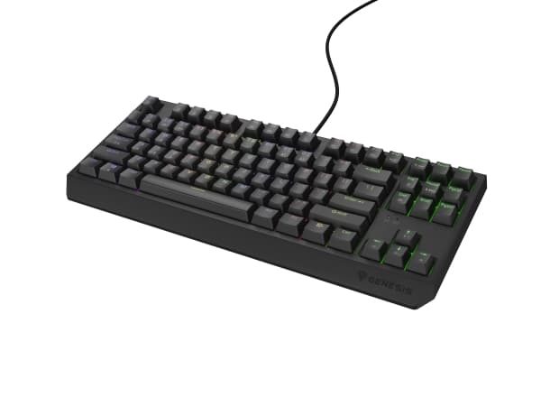 GENESIS Thor 230 TKL, Kabel, USB, Mekaniska tangentbrytare, QWERTY, RGB LED, Svart