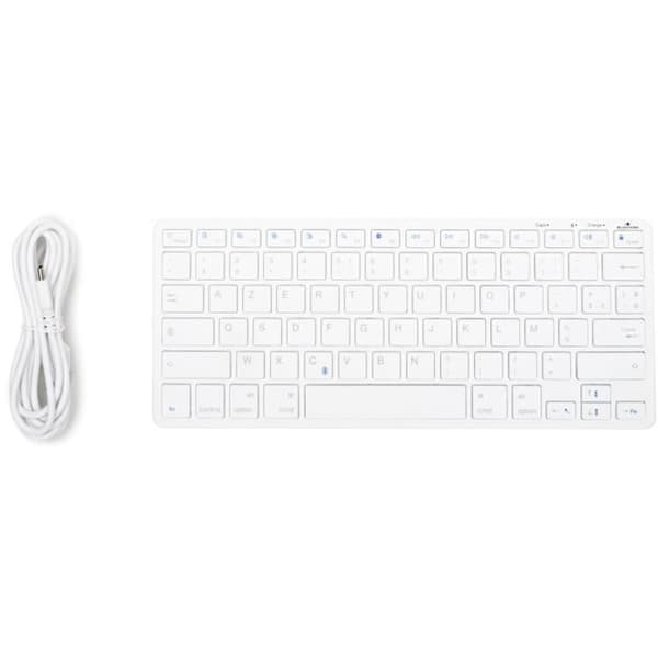 TKL Tangentbord - BLUESTORK - Uppladdningsbar Bluetooth för Mac - Vit