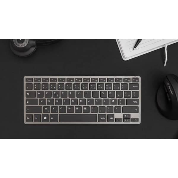 TKL-tangentbord - BLUESTORK - Bluetooth + 2,4Ghz PC - Grå och svart