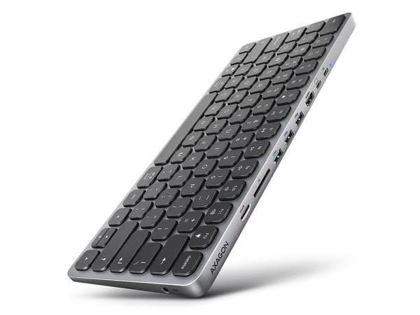 Axagon HMC-KB-US, Kabel, USB 3.2 Gen 1 (3.1 Gen 1) Type-C, 100 W, 3,5 mm, Grå, MMC, MMC Mobile, MicroSD (TransFlash), MicroSDHC, MicroSDXC, MiniSD, M