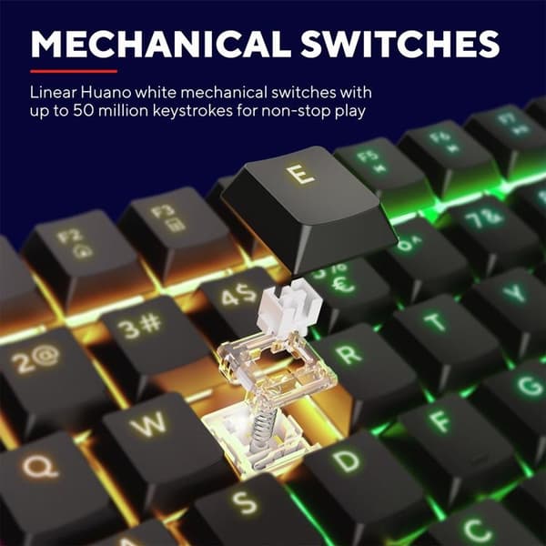 Trust English Keyboard Nordisk Layout Torix Mekaniskt