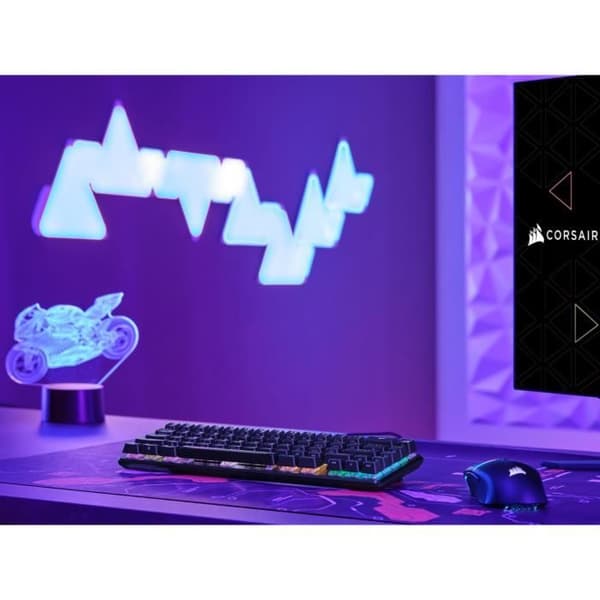 Optiskt och mekaniskt speltangentbord - CORSAIR - K65 PRO MINI - RGB LED-bakgrundsbelyst - CORSAIR OPX-omkopplare - Svart