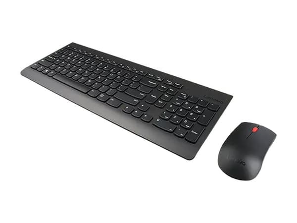 Lenovo Essential Wireless Combo Gen 2 - Tastatur- og mussett - trådløs - 2.4 GHz - Tysk - svart Sort