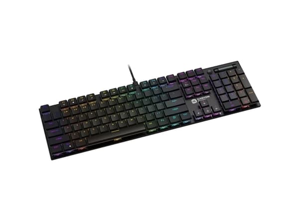 Canyon Cometstrike GK-55, Fullstor (100 %), Kabel, USB, Mekaniska tangentbrytare, QWERTY, Svart