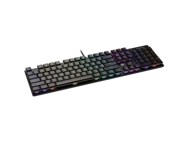 Canyon Cometstrike GK-55, Fullstor (100 %), Kabel, USB, Mekaniska tangentbrytare, QWERTY, Svart