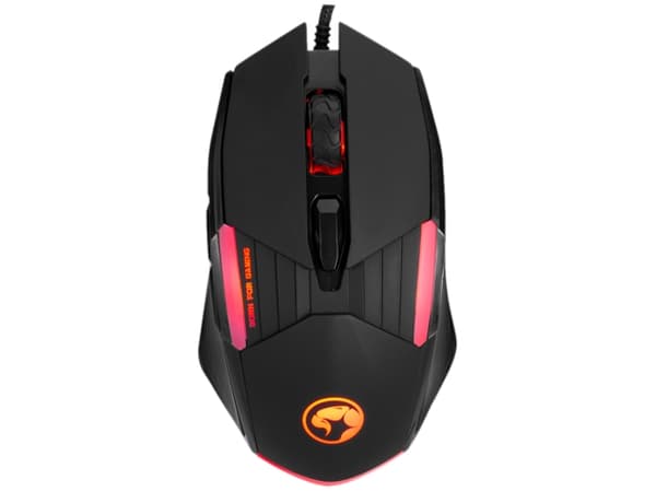Marvo CM430CZSK, Koblet med ledninger (ikke trådløs), USB, Membrannøkkelbryter, RGB LED, Sort, Mus inkludert