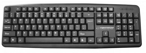 Esperanza EK134 tastatur USB Sort Sort