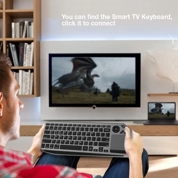 Techly ICTB9801TB tangentbord RF Trådlös + Bluetooth QWERTY US Engelsk Svart