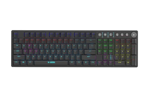 iBox AURORA K-6 tastatur RF Trådløs + Bluetooth QWERTY Engelsk Sort
