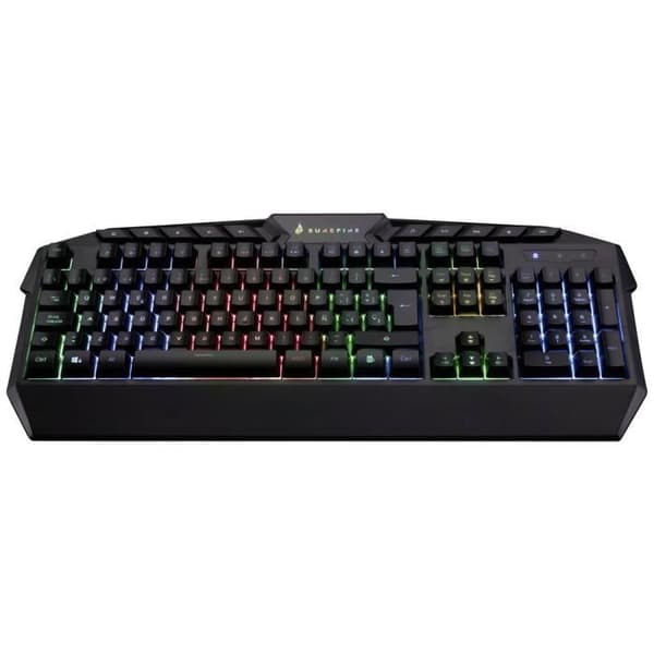 Gamingtangentbord - Verbatim - KingPin - QWERTY Spaniol - Trådad - RGB-bakgrundsbelysning Svart