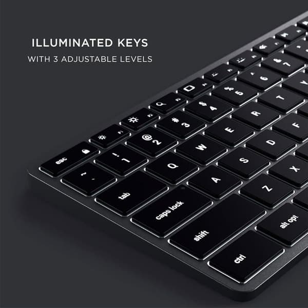 Tangenti - Satechi - Slim W3 - USB-C - QWERTY - Bakgrundsbelyst
