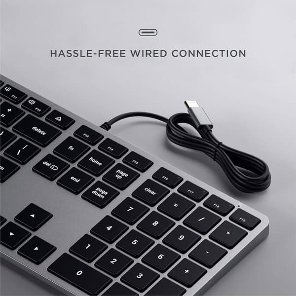 Tangenti - Satechi - Slim W3 - USB-C - QWERTY - Bakgrundsbelyst