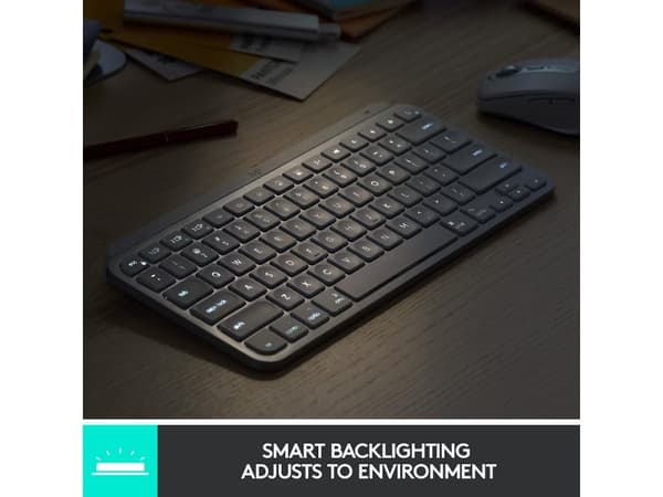 Logitech MX Keys Mini, lysegrå