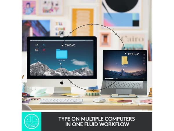 Logitech MX Keys Mini, lysegrå