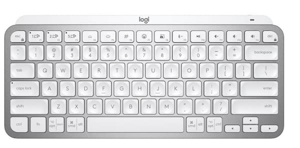Logitech MX Keys Mini, lysegrå Grå