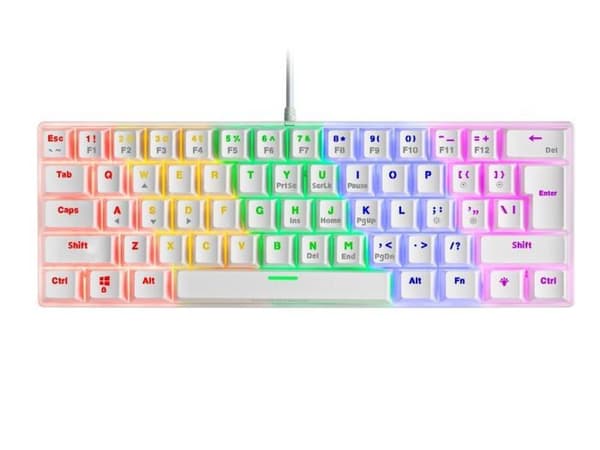 Marsgaming datortangentbord - MK60WBRUS Vit