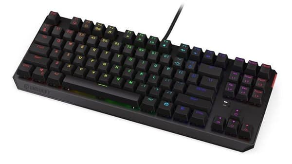 Endorfy datortangentbord - EY5A002 - Thock TKL Brown, Mekaniskt tangentbord, QWERTY, Kailh Brown switchar, RGB |