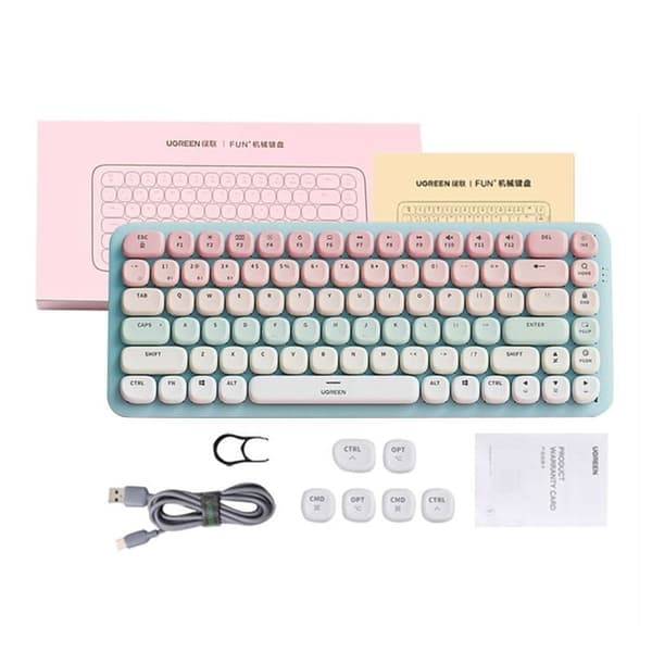 Ugreen Trådlös English Keyboard Med bakgrundsbelysning