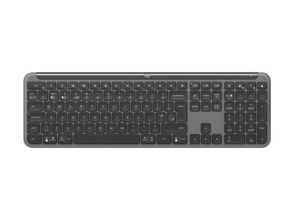 Logitech Signature Slim K950 - Tangentbord - trådlös - Bluetooth 5.1 LE - hela norden - grafit