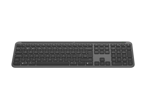 Logitech Signature Slim K950 - Tangentbord - trådlös - Bluetooth 5.1 LE - hela norden - grafit