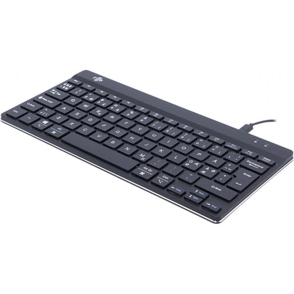 R-Go Compact Break -ergonomisk tangentbord, svart