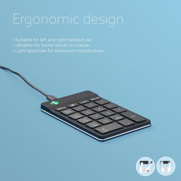 R-Go Numpad Break -numertangentbord, svart