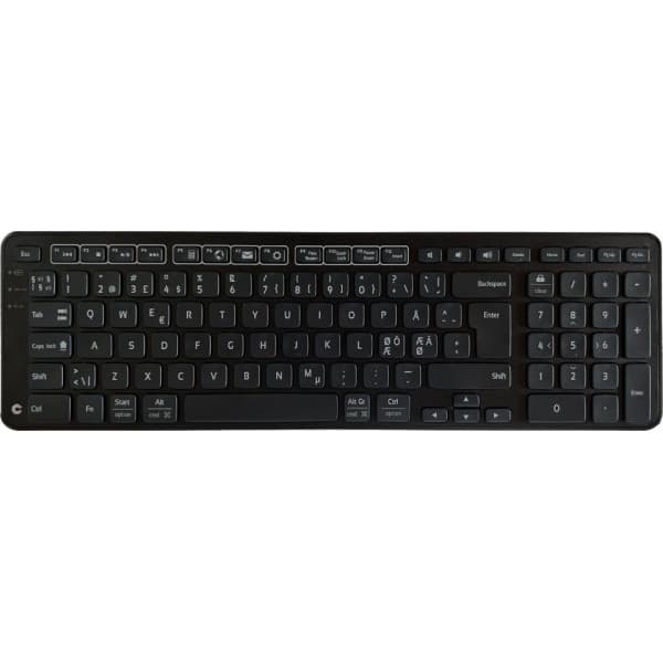 Contour Design Balance Keyboard - trådlöst tangentbord, svart Svart