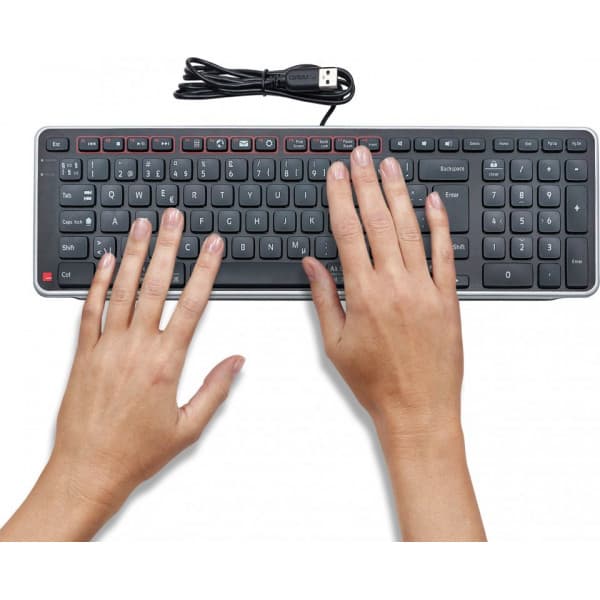 Contour Balance Keyboard - trådbordad tangentbord, för RollerMouse