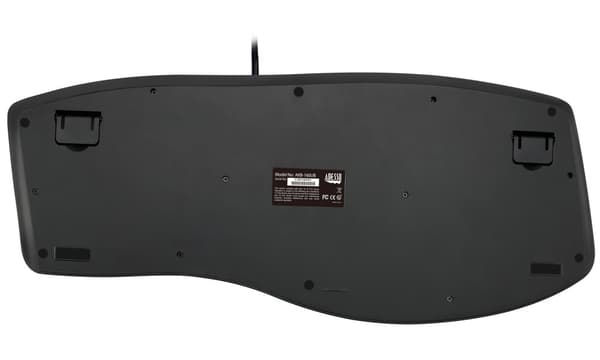 Adesso AKB-160UB/ drátová klávesnice/ multimedia/ ergonomická /scroll kolečko/ USB/ černá/ US layout