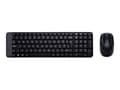 Miniatyrbild 1 av 5: Logitech Wireless Combo MK220 - Sats med tangentbord och mus - trådlös - 2.4 GHz - internationell engelska