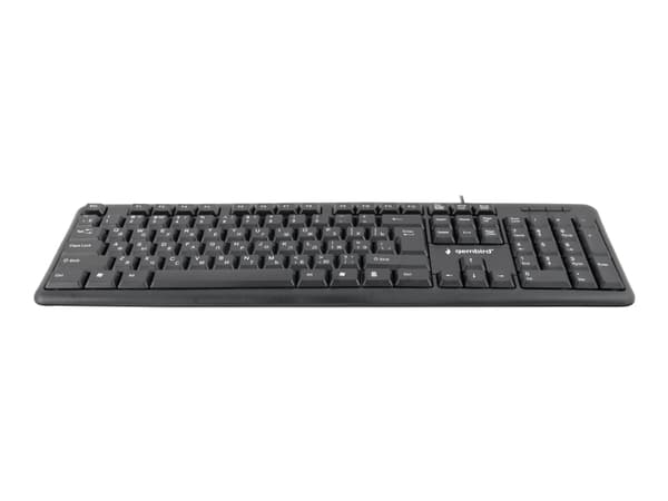 Gembird KB-U-103 - Tangentbord - USB - ryska - svart