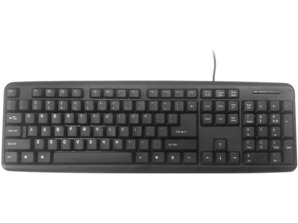 Gembird KB-U-103 - Tangentbord - USB - ryska - svart