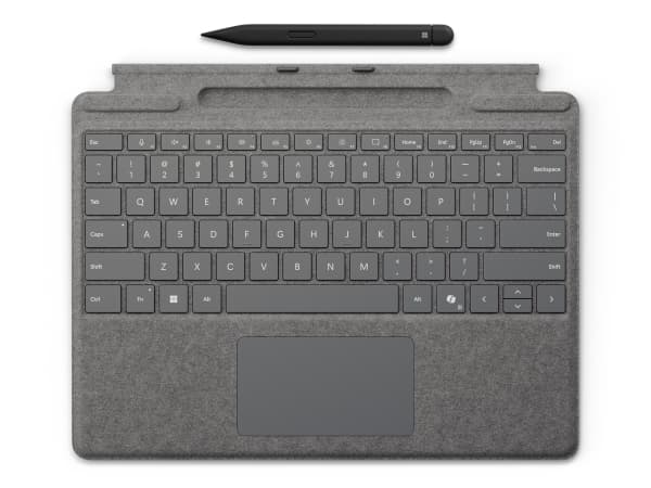 Microsoft Surface Pro Keyboard - Tangentbord - med pekdyna, accelerometer, Förvarings- och laddningsfack för Surface Slim Pen 2 - QWERTY - Nordisk -