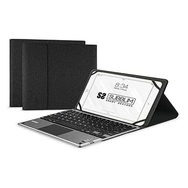 Case til tablet og tastatur Subblim SUB-KT2-BTP001 Sort Spansk qwerty