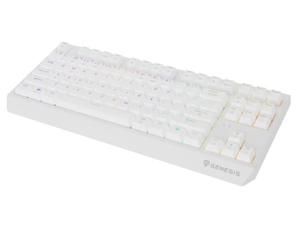 Genesis Thor 230 TKL - Tastatur - trådløs - QWERTY Hvit