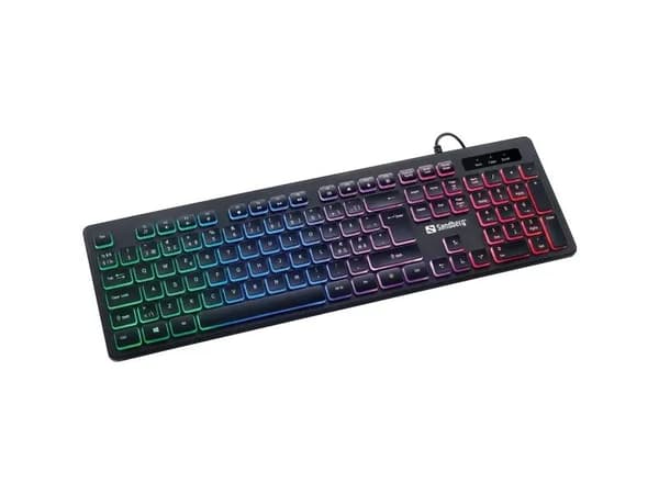 Sandberg - Tangentbord - bakgrundsbelyst - USB - QWERTY - Nordisk