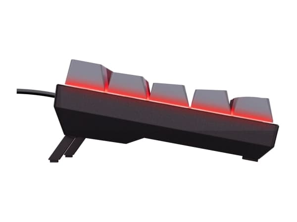 Trust GXT 867 ACIRA - Tangentbord - mekaniskt, RGB-belysning - 60% - mini - bakgrundsbelysning - USB - QWERTY - Nordisk - svart - detaljhandel - låda