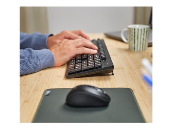 Trust Ody II - Sats med tangentbord och mus - tyst - trådlös - QWERTY - Nordisk - svart