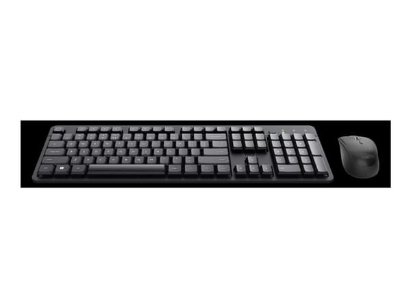 Trust Ody II - Sats med tangentbord och mus - tyst - trådlös - QWERTY - Nordisk - svart