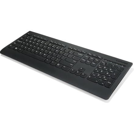 Lenovo | Professionel | Professionelt trådløst tastatur - amerikansk engelsk med eurosymbol | Standard | Trådløs | USA | Sort | engelsk Sort